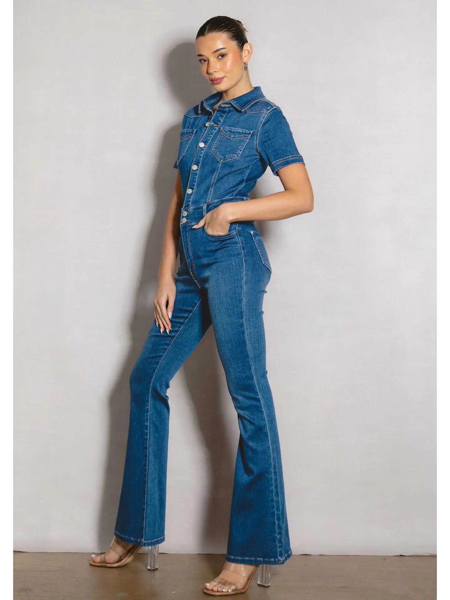 Lainey Denim Jumpsuit