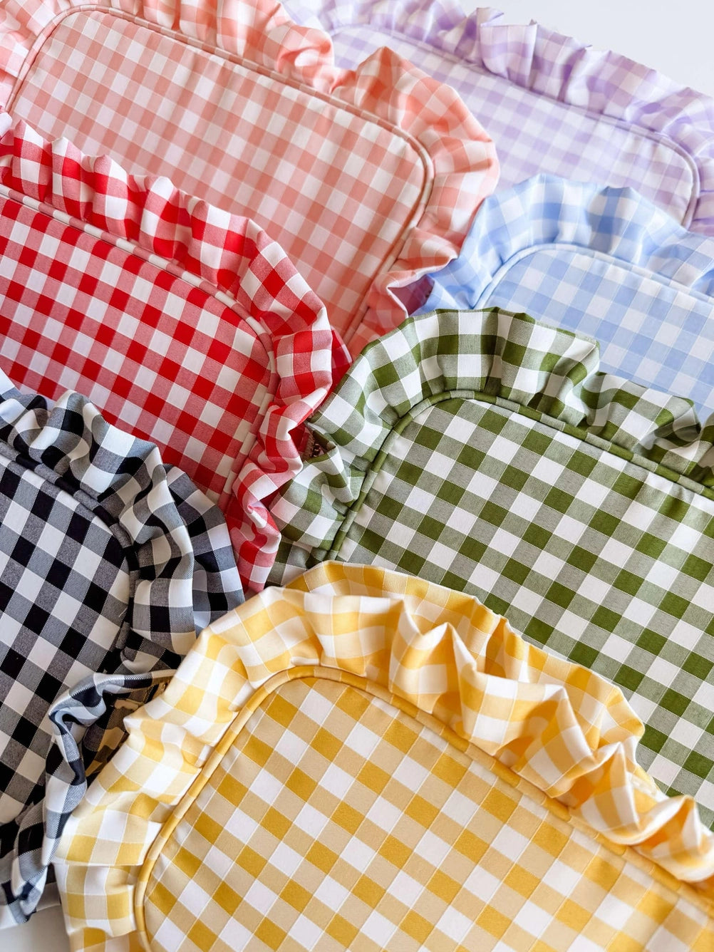 Gingham Makeup Bags