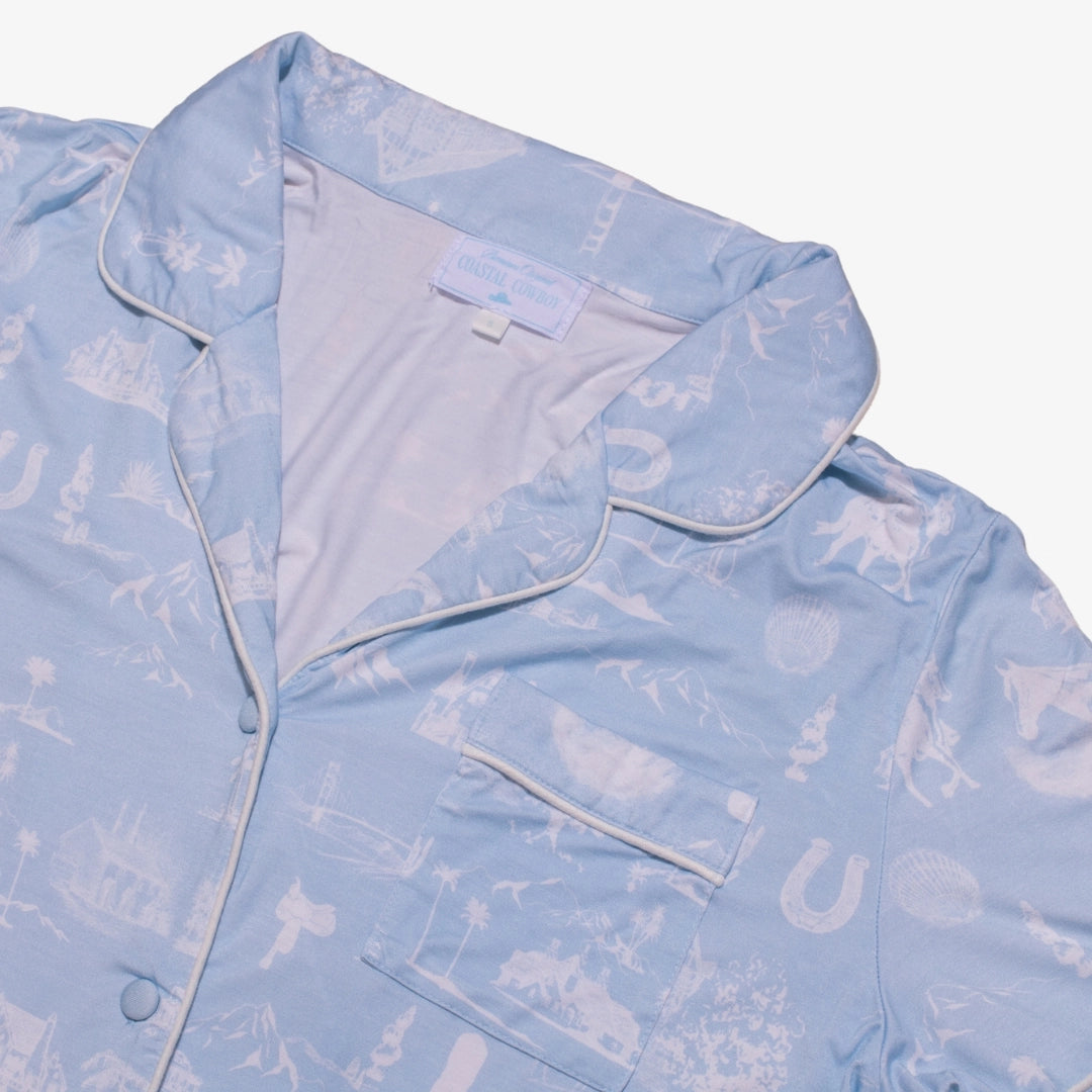 Coastal Cowboy Toile Pajamas