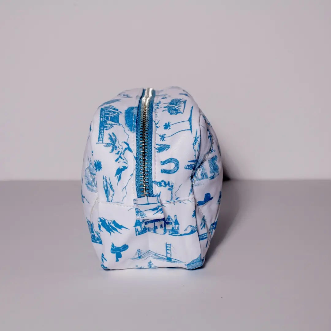 Western Toile Makeup Bag