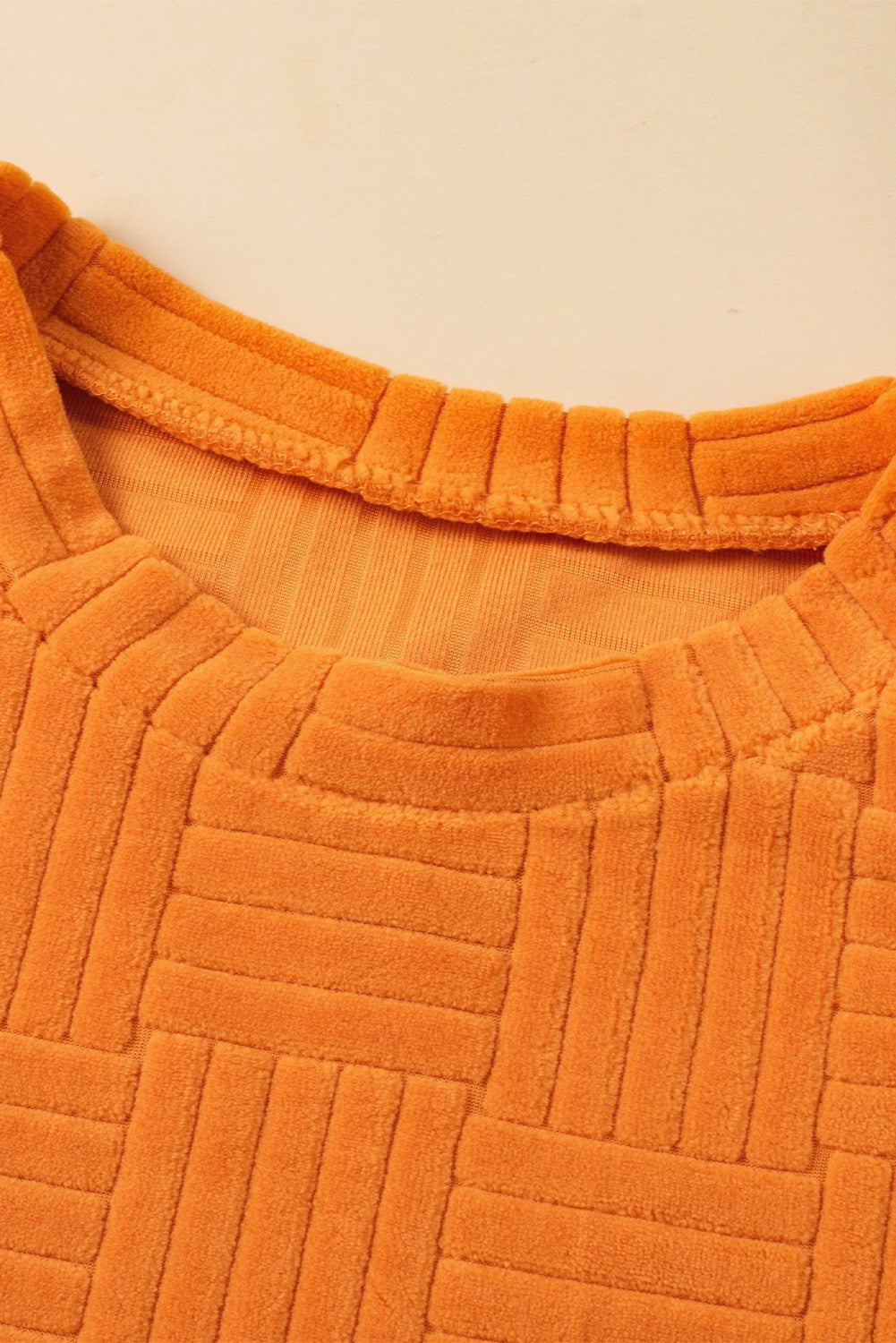 Textured Orange Top