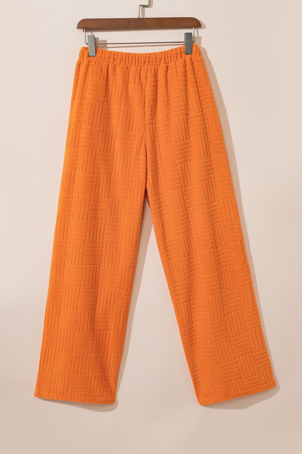 Textured Orange Pants