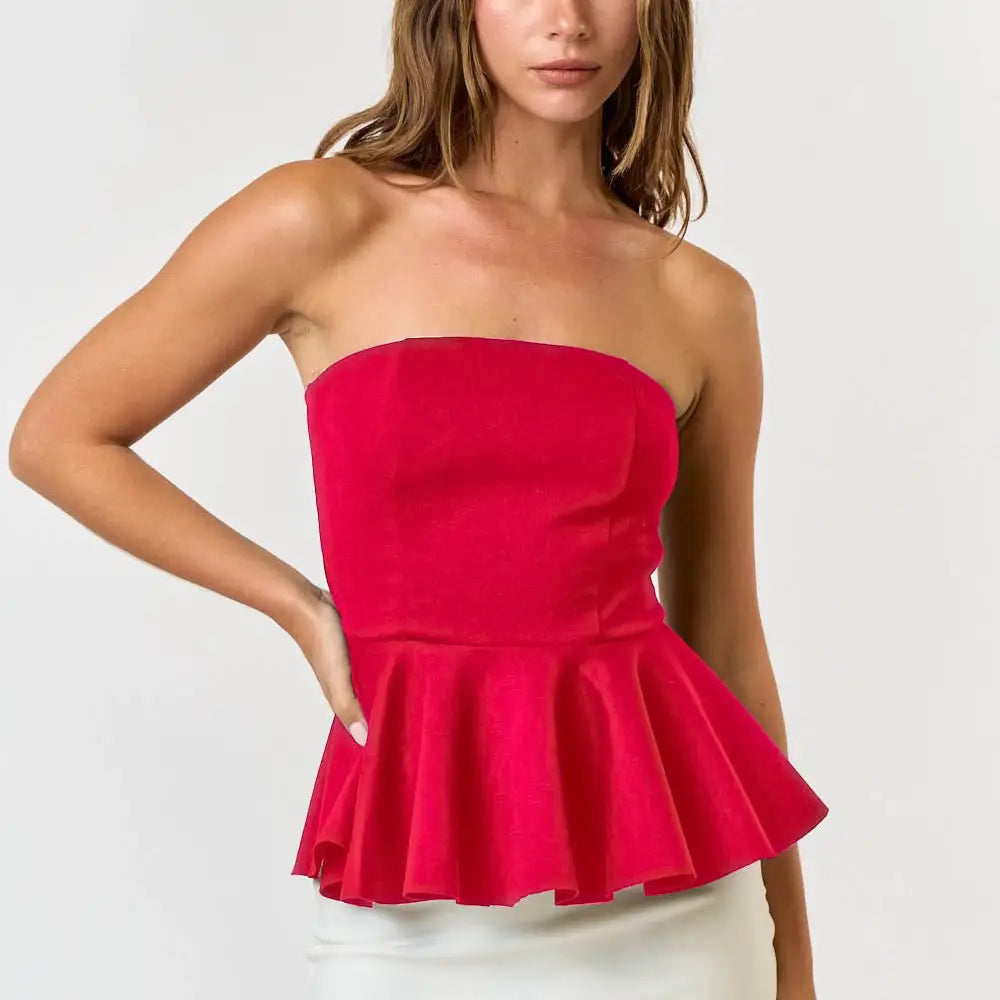 Leah Peplum Top