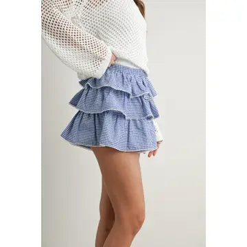 Carson Ruffled Mini Skort